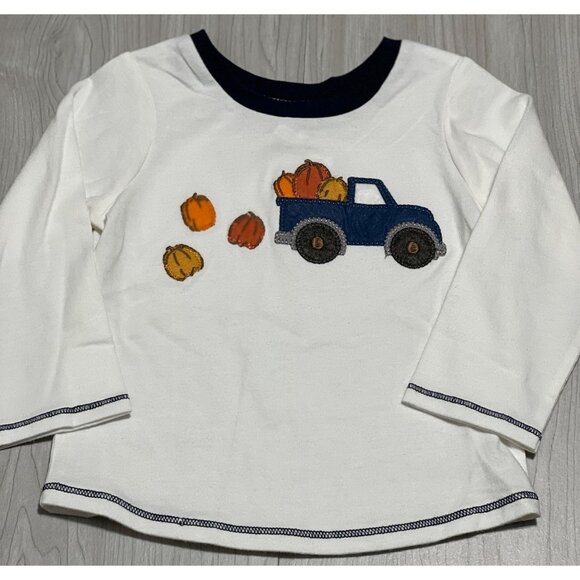 Mud Pie Pumpkin patch truck Fall Halloween Thanksgiving shirt NWT 12-18m 4T/5T - Picture 1 of 4